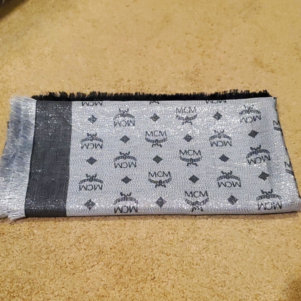 MCM Metallic Scarf/ Wrap